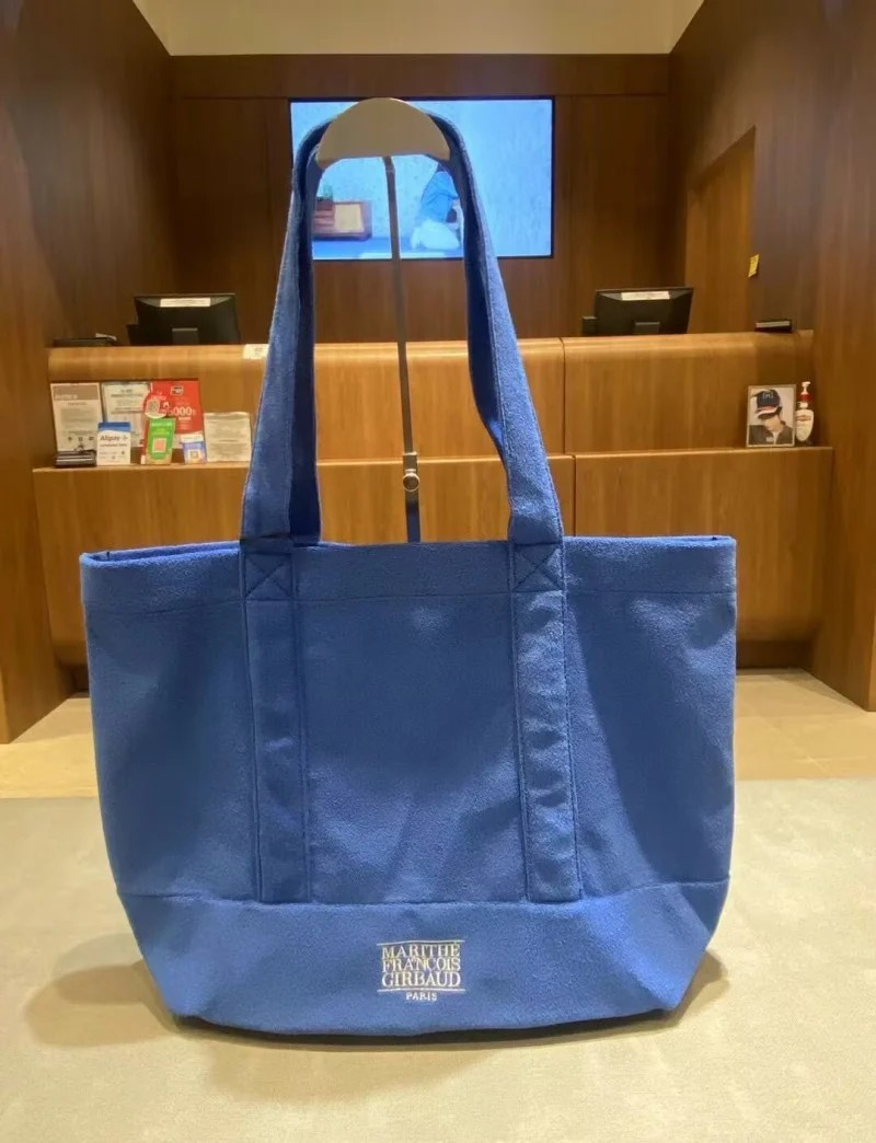 韓國MARITHE MFG45UBG204 單肩帆布袋 - 藍色
