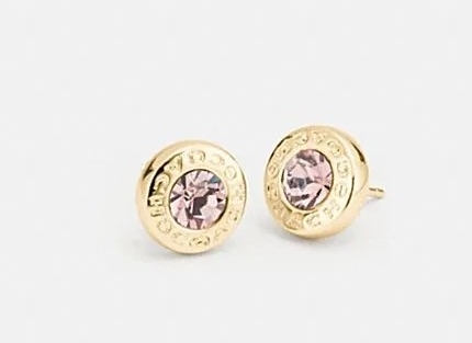 Coach Crystal Stud Earrings 水晶耳環