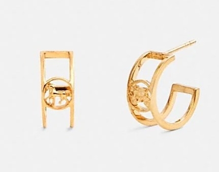 Coach Horse And Carriage Huggie Earrings馬車圓環形耳環